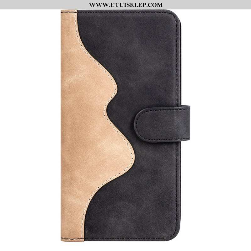 Etui Folio do Vivo Y16 Skórzany Styl Fali